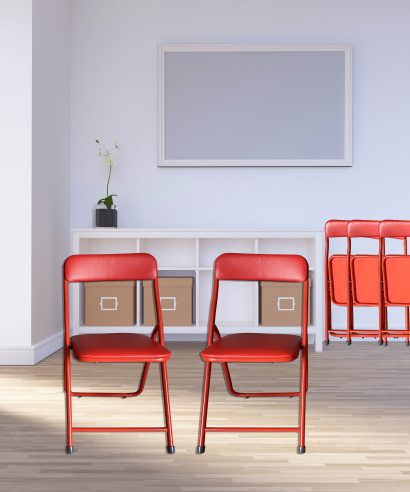 Fraser Folding Chair Red - set of 2