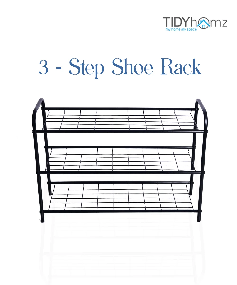 Purus Shoe Rack - Black-1 Purus Shoe Rack - Black