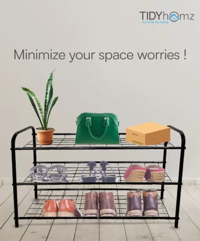 Purus Shoe Rack - Black-7 Purus Shoe Rack - Black