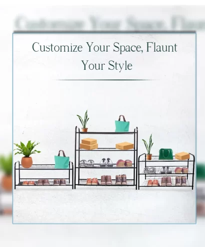 Purus Shoe Rack - Black-8 Purus Shoe Rack - Black