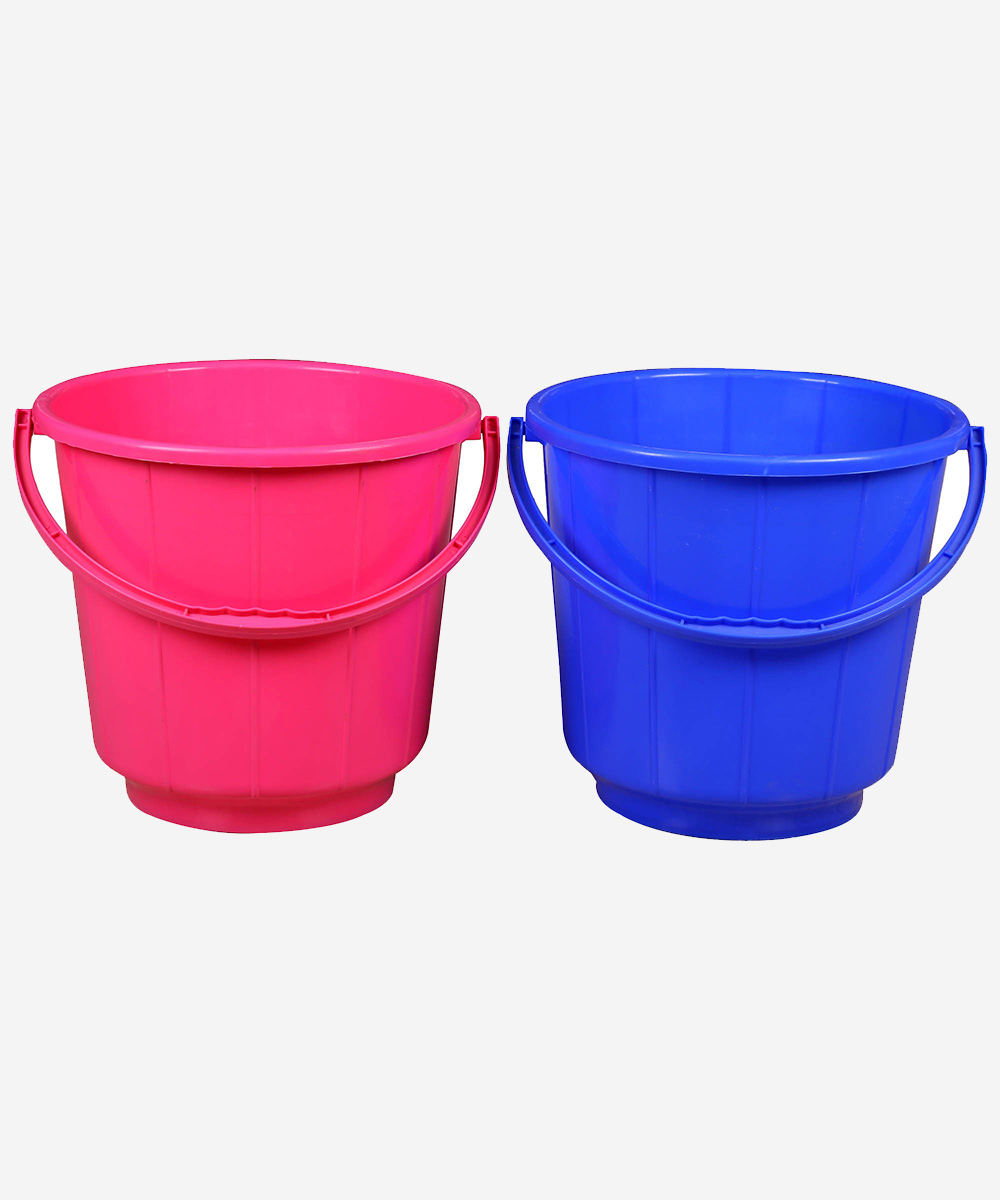 Bucket 16 Ltrs. Pink and Blue - (Set of 2)