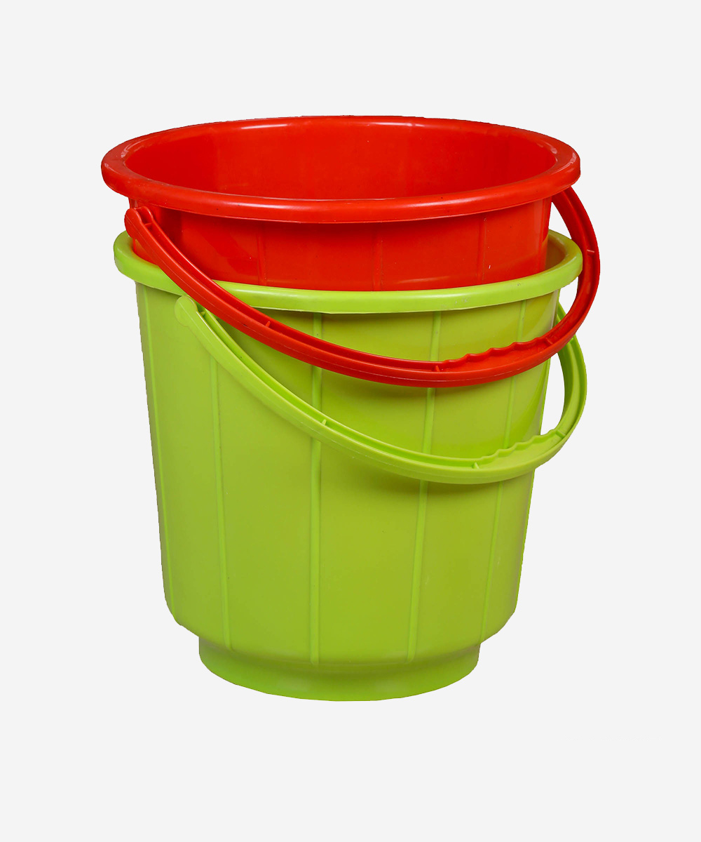 Bucket 16 Ltrs. Red & Green - (Set of 2)