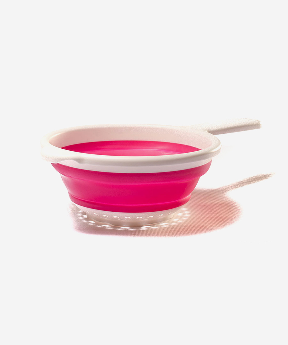 Collapsible Colander with Handle- Hot Pink