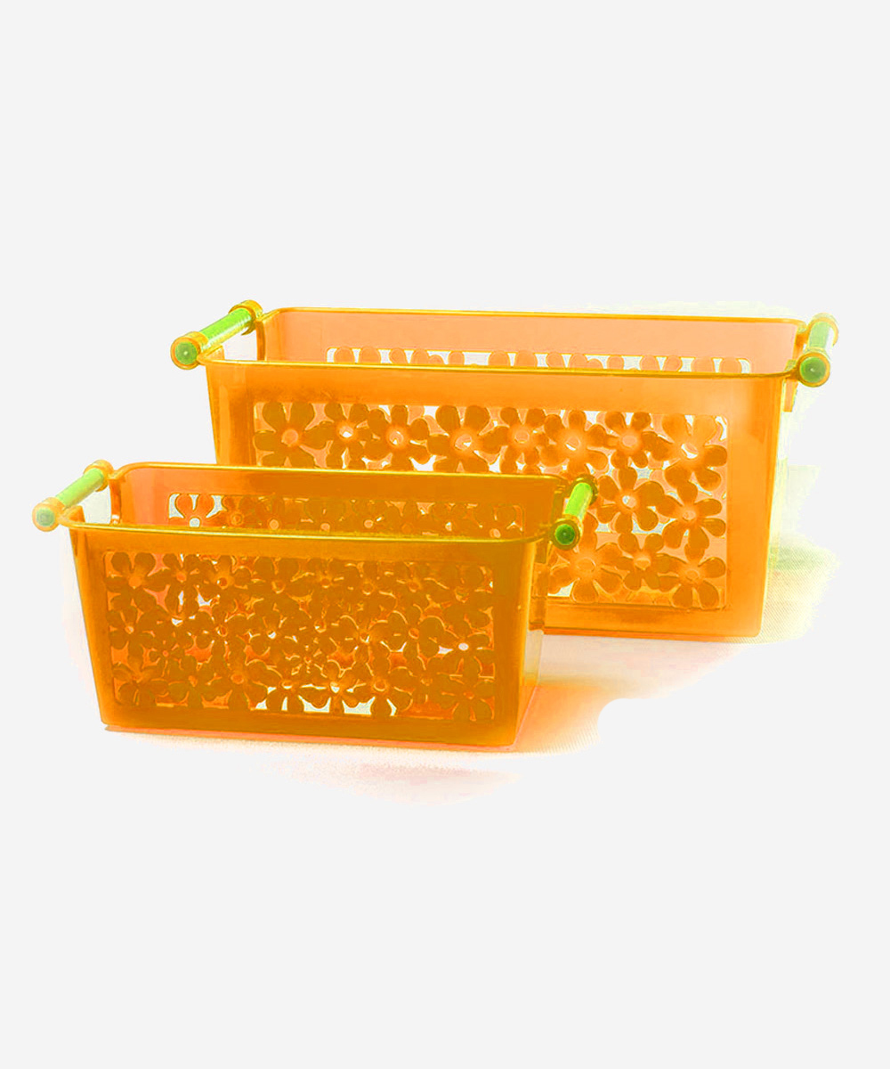 Congo Utility Basket (Set of 2)- Orange