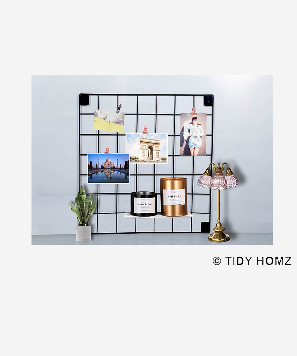 Daintree Wall Grid Organizer Black TidyHomz