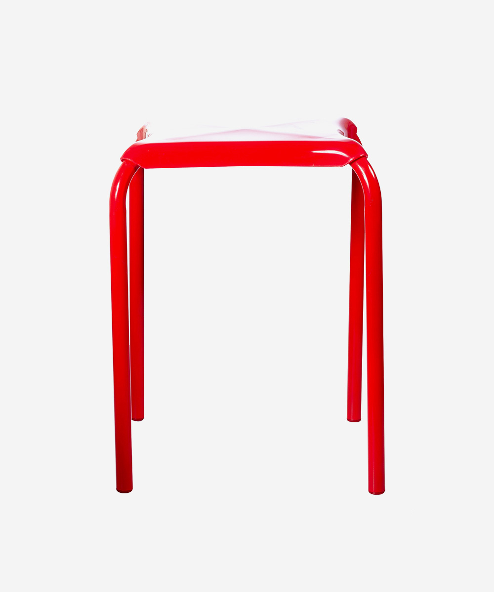 Indus Stackable Stool Red - Set of 2