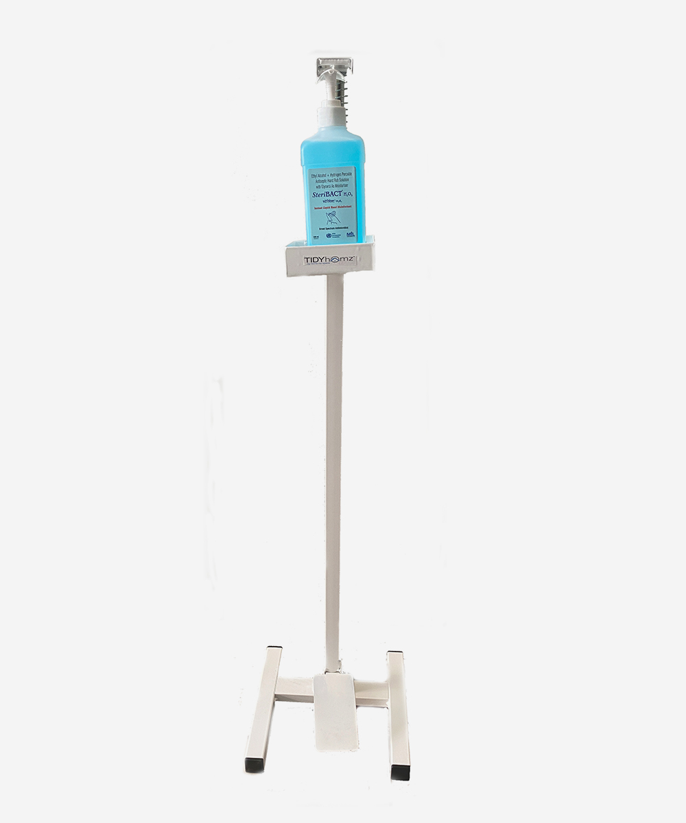 jeja-sanitizer-stand-white-and-Red-1 Jeja Sanitizer Stand (White and Red) - Without Sanitizer