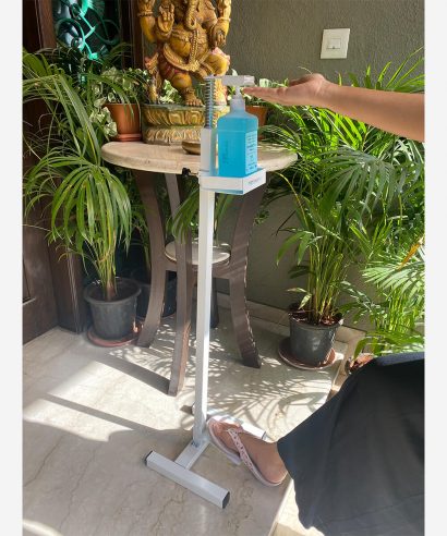 jeja-sanitizer-stand-white-and-Red-3 Jeja Sanitizer Stand (White and Red) - Without Sanitizer