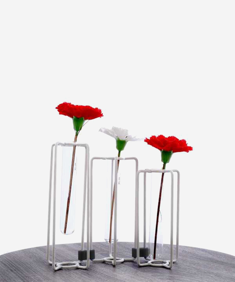 Oder Test Tube Vase Set White