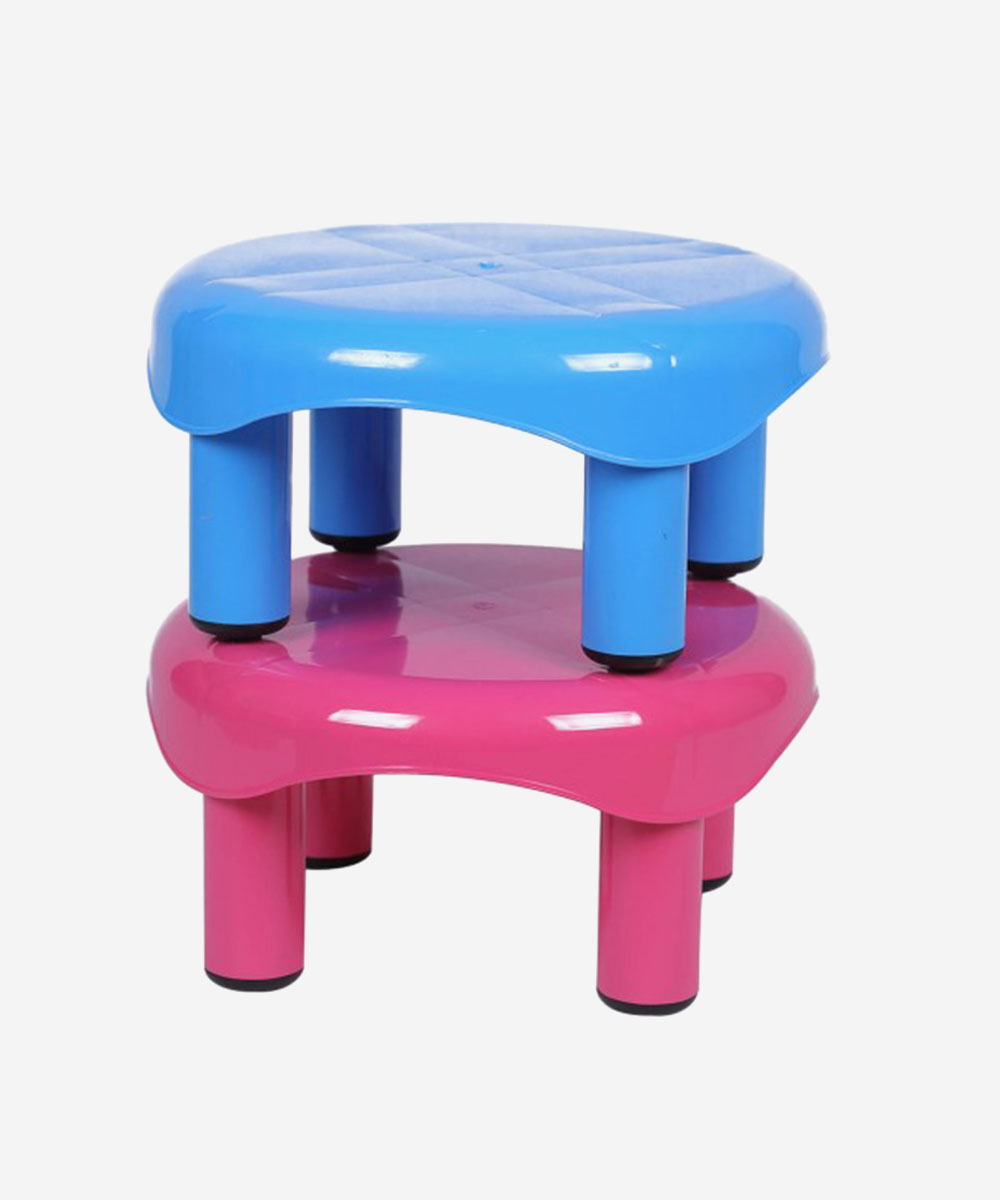 Patla Stool - Set of 2(Pink and Blue)