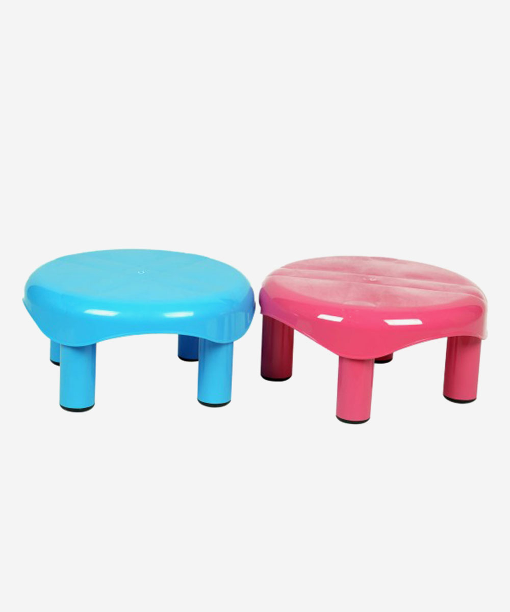 Patla Stool - Set of 2(Pink and Blue)