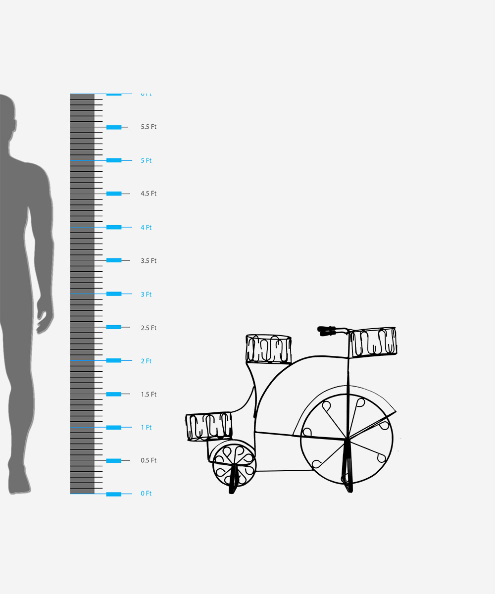 Tiber Cycle Planter Stand