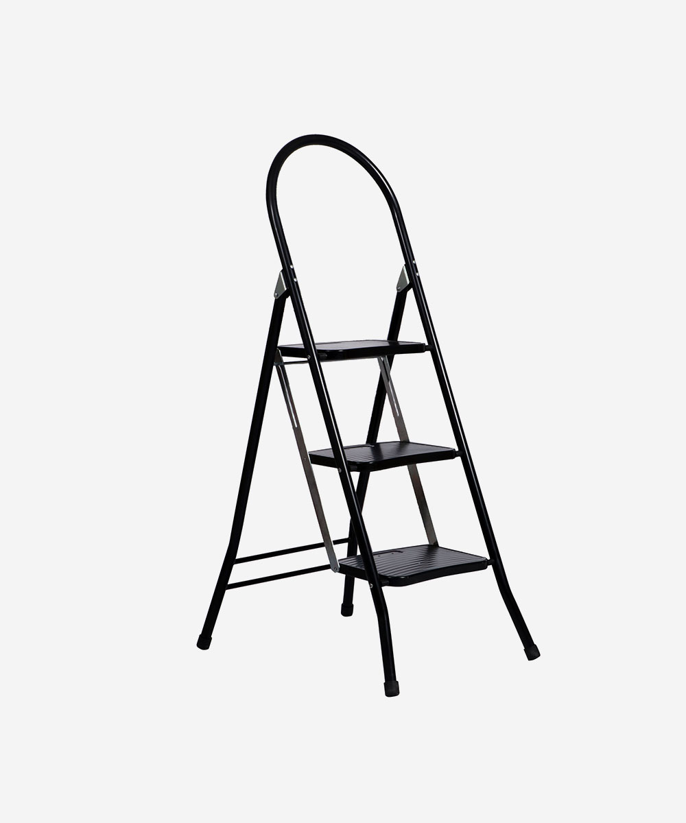 Tigris 3 Step Ladder Black
