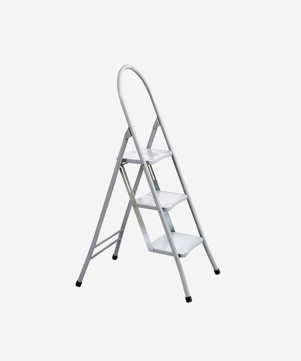 Tigris 3 Step Ladder Silver