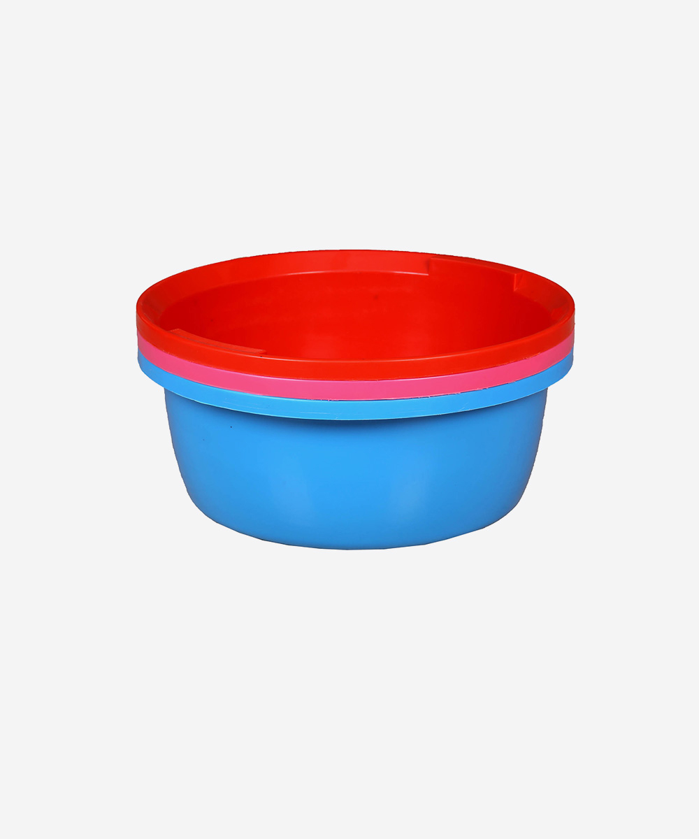 Tub 18 Ltrs. Red & Sky blue - (Set of 2)