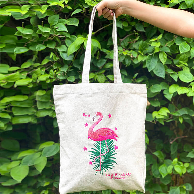 The Flamingo Tote Beige TidyHomz