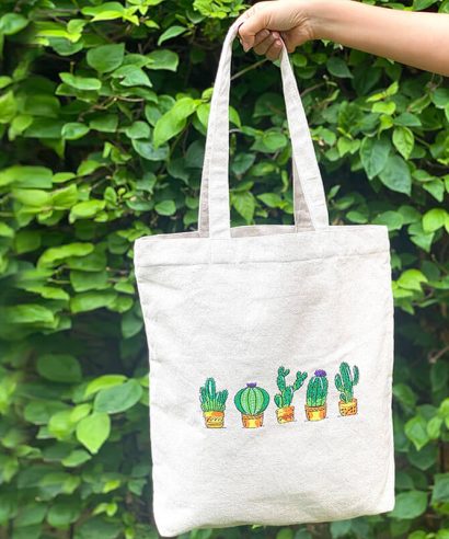 The Cacti Tote - Beige 1