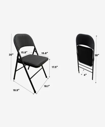 Linth Metal Chair with Cushion (Set of 2)