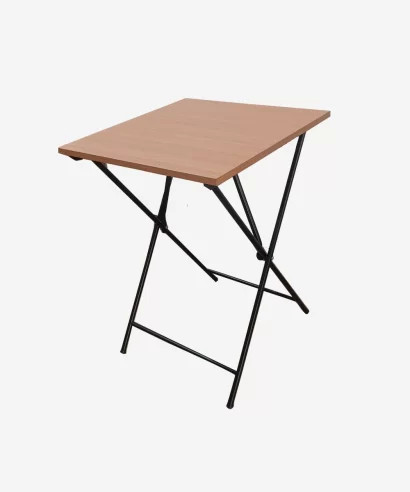 Foldable multifunctional coffee table with light brown finish for living rooms and bedrooms