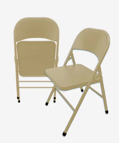 Linth Metal Chair Beige (Set of 2)-3 Linth Metal Chair Beige