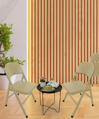 Linth Metal Chair Beige