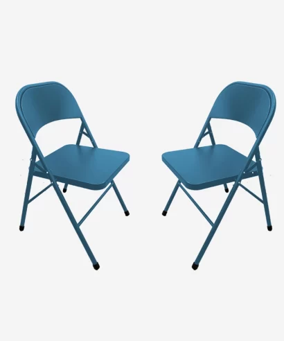Linth Metal Chair Blue (Set of 2)