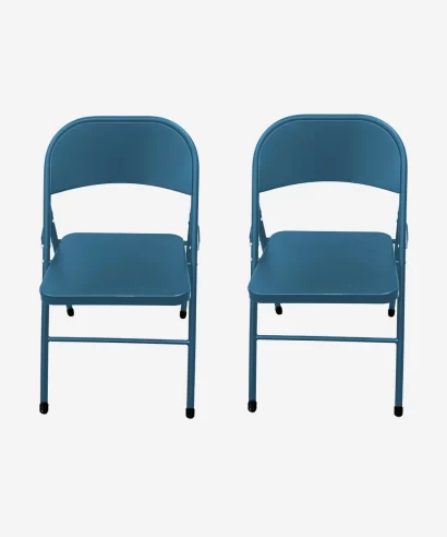 Linth Metal Chair Blue (Set of 2)