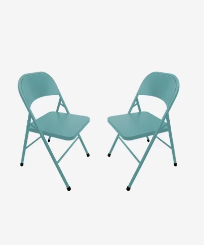 Linth Metal Chair (Set of 2) Textured Khaki