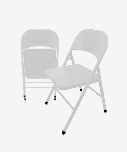 Linth Metal Chair (Set of 2) - White -3 Linth Metal Chair (Set of 2) - White