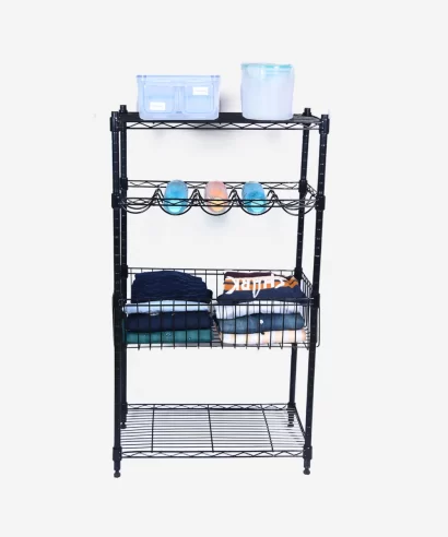 Verde Multipurpose Stand (Black)-2 Garage storage rack organizing tools and household items