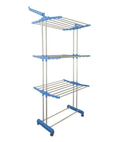 304-grade stainless steel cloth dryer stand for indoor and balcony laundry drying with rust-proof construction